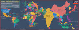 World Pop Map 2018